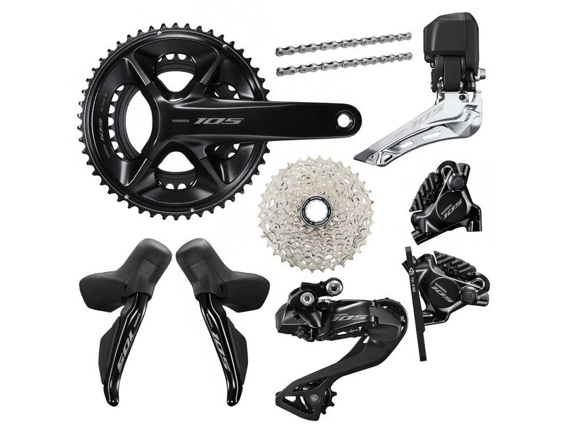 Shimano 105 R7170 50-34t 172.5mm 11-34t Di2 Groupset click to zoom image