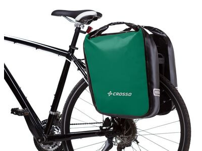 Crosso Bags Dry 60L (Pair) Rear  Green  click to zoom image
