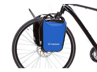 Crosso Bags Dry 30L Panniers Klickfix  Blue  click to zoom image