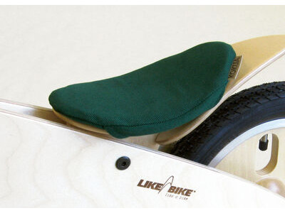 Kokua LIKEaBIKE Wooden Bike Saddle Cover Forest Green click to zoom image