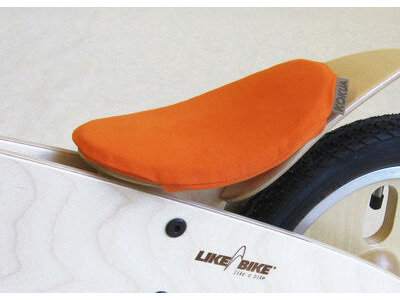 Kokua LIKEaBIKE Wooden Bike Saddle Cover Orange click to zoom image