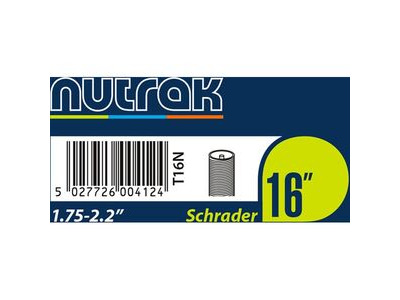 Nutrak 16x1.75-2.2 Schrader Inner Tube