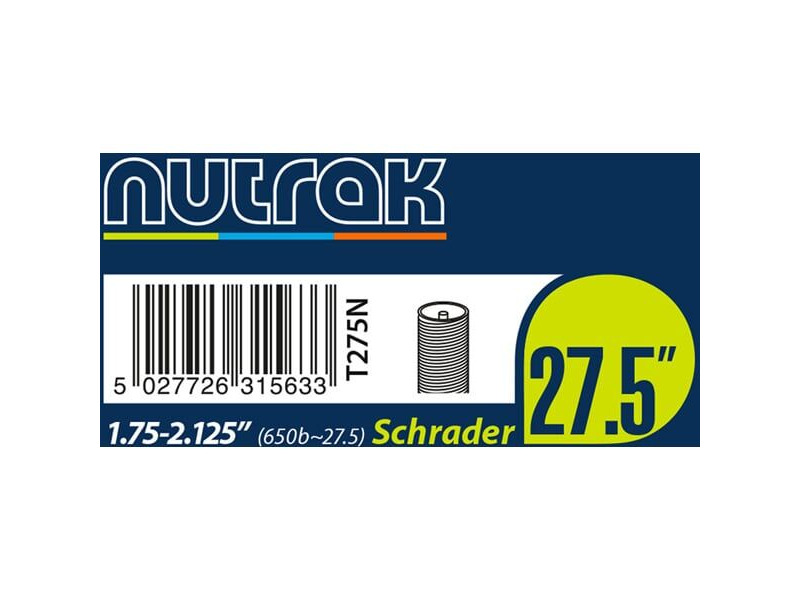 Nutrak 27.5x1.75-2.125 Schrader Inner Tube click to zoom image