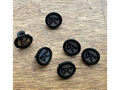 Koga Curana Stay Mount Button BLACK Koga Logo