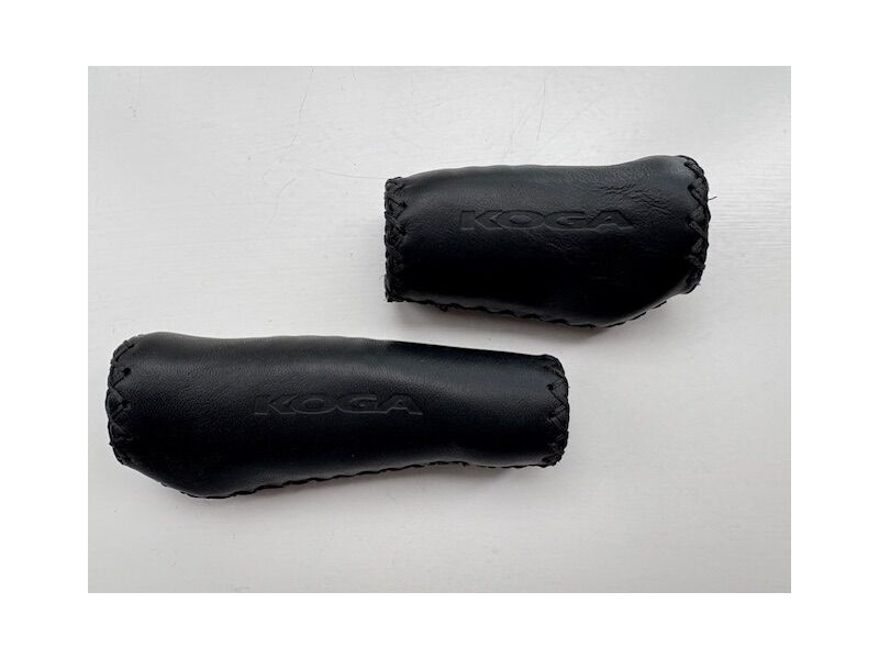 Koga Ergonomic Leather ROHLOFF Handlebar Grips 130/90mm Pair click to zoom image
