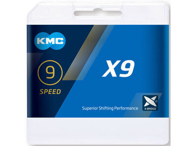 KMC Chains X9 Silver Chain 114L click to zoom image