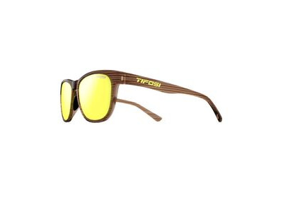 Tifosi Swank Single Lens Eyewear 2019 Woodgrain/Smoke Yellow