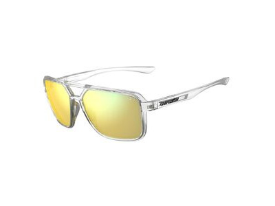 Tifosi Salto Single Lens Sunglasses Crystal Clear Smoke Yellow Mirror 