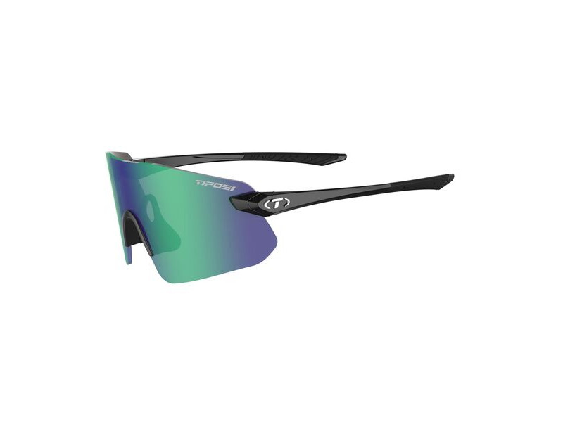 Tifosi Vogel Sl Single Lens Sunglasses Gloss Black/Smoke Green click to zoom image