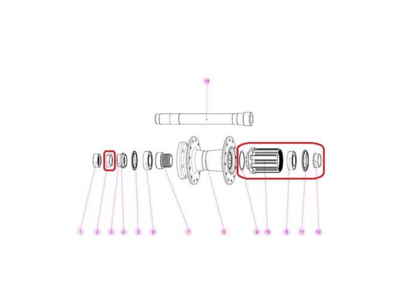 Giant Freehub Body M629-R click to zoom image