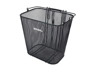 Basil Cardiff Rear Pannier Fit Basket Black Hook-on 