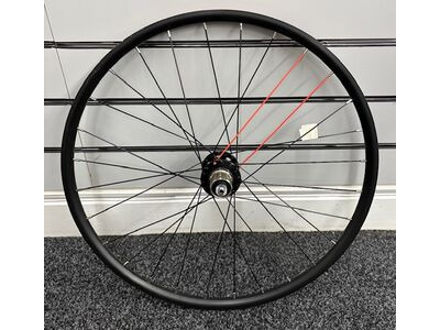 Frog Bikes Quando Cassette Hub Black Rim Neon Red Spoke 