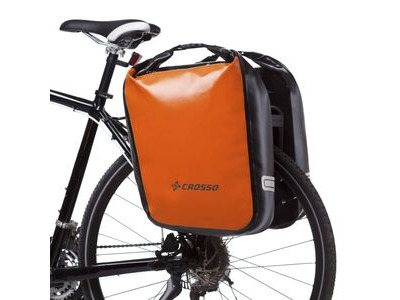 Crosso Bags Dry 60L Pannier Bags (Pair) Rear  Orange  click to zoom image