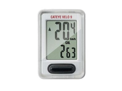 Cateye Velo 9 Wired  WHITE  click to zoom image