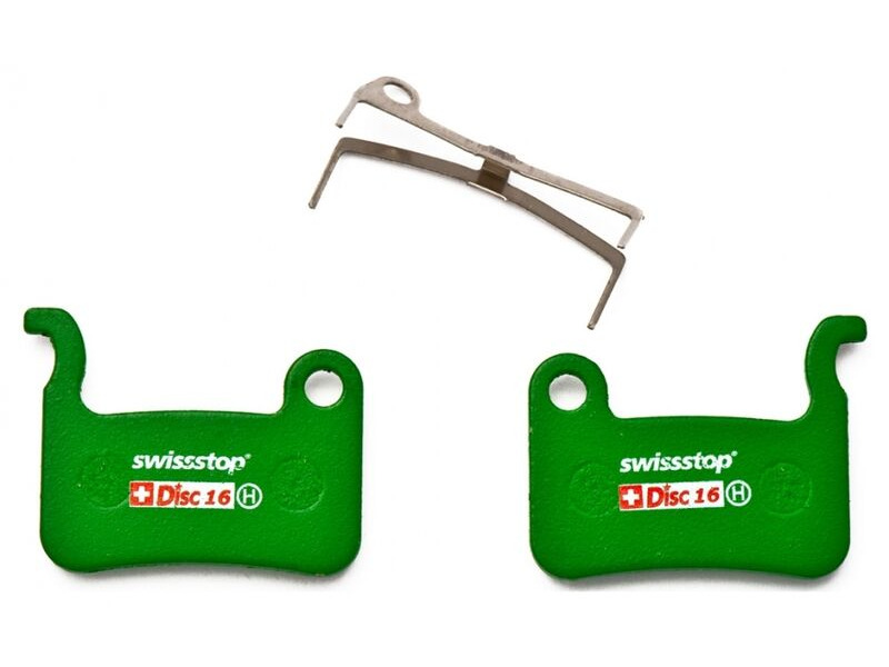 SwissStop Organic Disc Pads D16 - Shimano XTR965/966/975 XT765/775 LX585 Saint/Hone/SLX665 click to zoom image