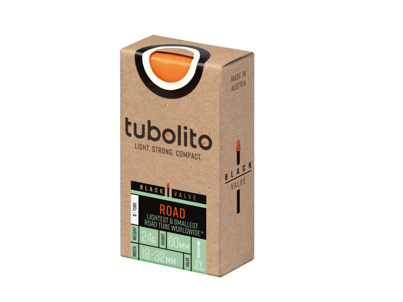 Tubolito S-Tubo 700C Road 60mm Presta Valve in Black (700 x 18-32mm) click to zoom image