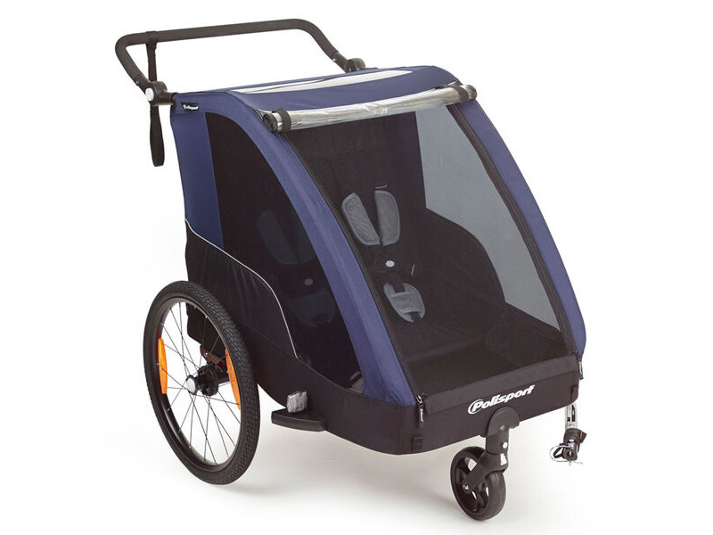 Polisport 2-Seat Child Trailer + Stroller click to zoom image