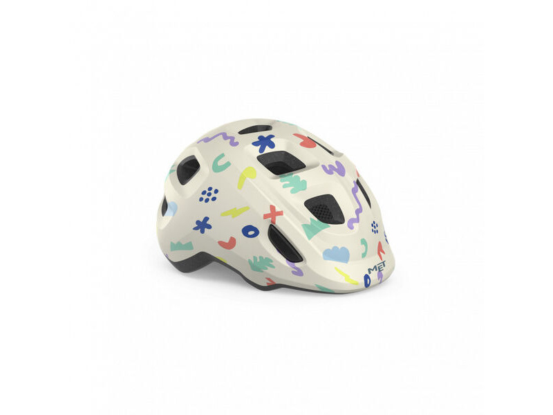 MET Hooray Kids Helmet White click to zoom image