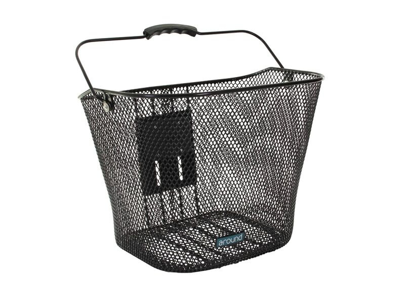 Around Front Bike Basket Mesh with Quick Release Bracket click to zoom image