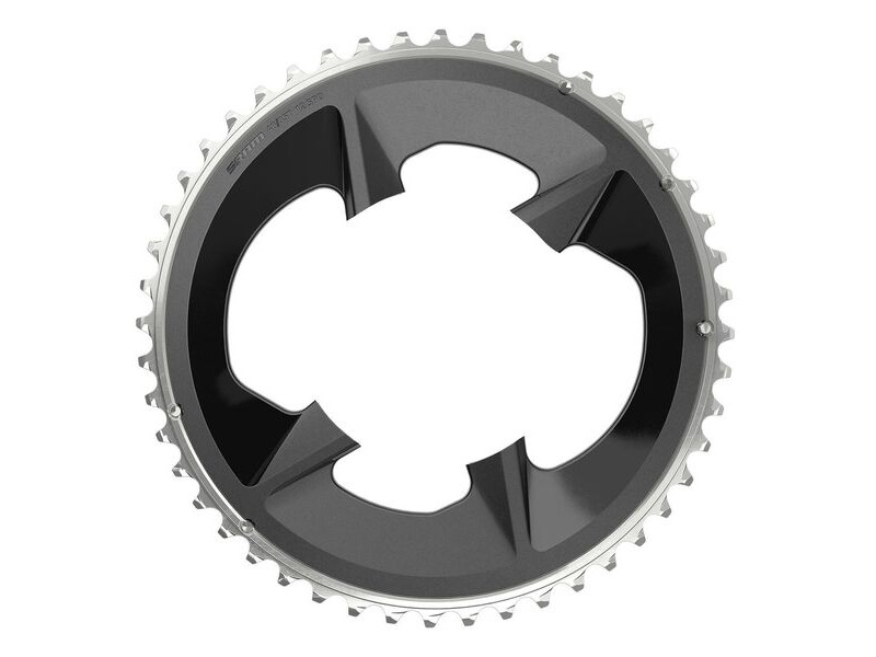 SRAM Rival Axs Chain Ring Road 107bbd 2x12 Black With Cover Plate: Black click to zoom image