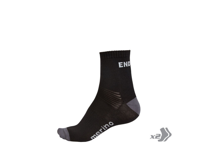 Endura BaaBaa Merino Sock (Twin Pack) click to zoom image